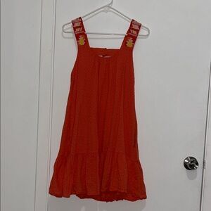 Anthropologie Kids' Vibrant Orange Dress
